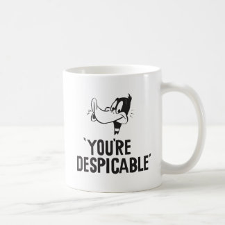 Mug DAFFY DUCK™ classique « Vous êtes méprisable »
