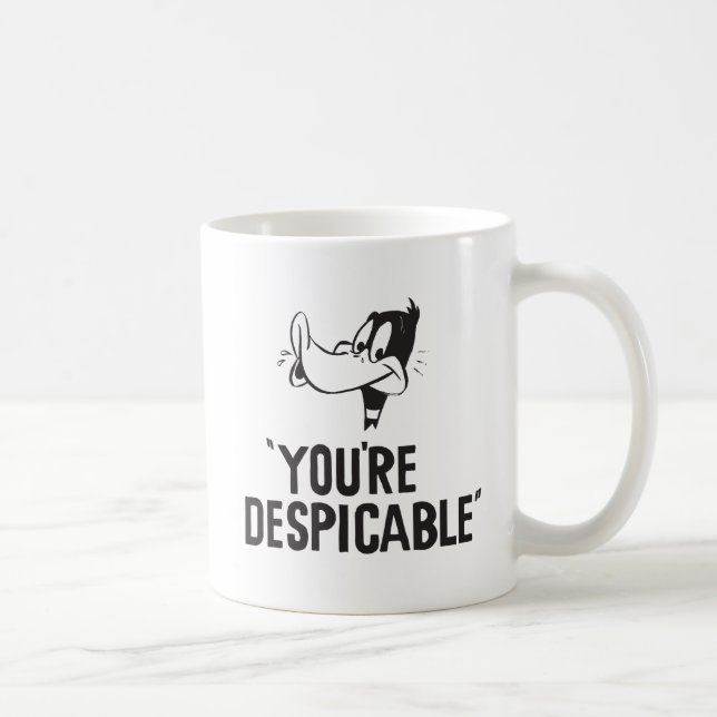 Mug DAFFY DUCK™ classique « Vous êtes méprisable » (Droite)