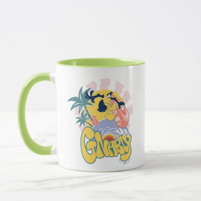 Mug DAFFY DUCK™ Surf - Gnarly (Gauche)