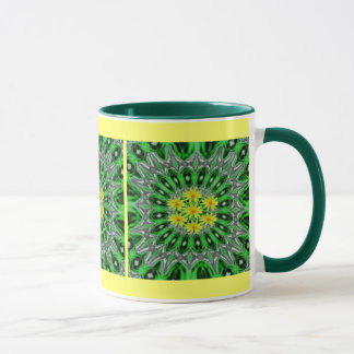 Mug Daises dans la boue verte d'Emerald