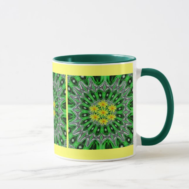 Mug Daises dans la boue verte d'Emerald (Droite)