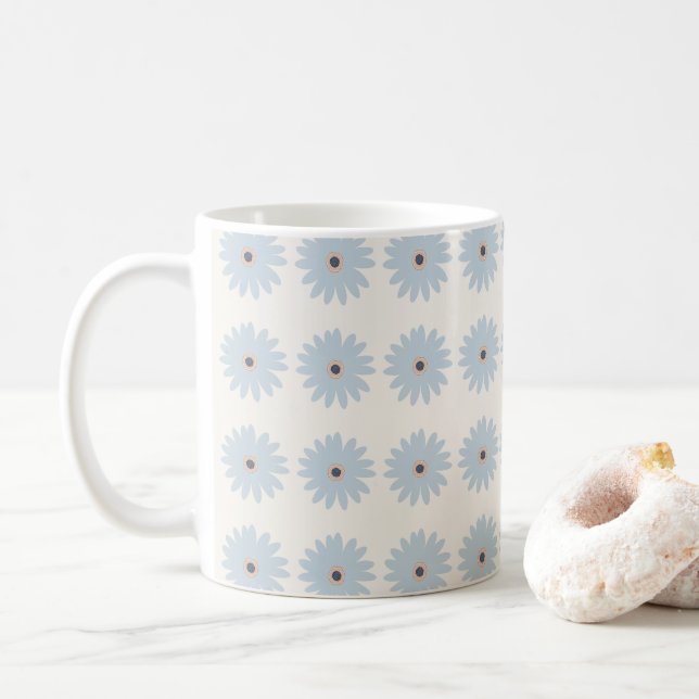 Mug Daisy bleu clair (Avec donut)