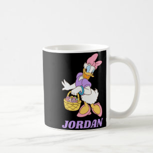 Mug Daisy duck tenant un panier d'œufs de Pâques