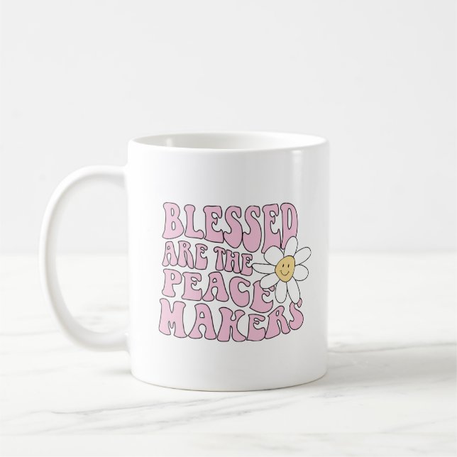 Mug Daisy et les artisans de la paix Slogan (Gauche)