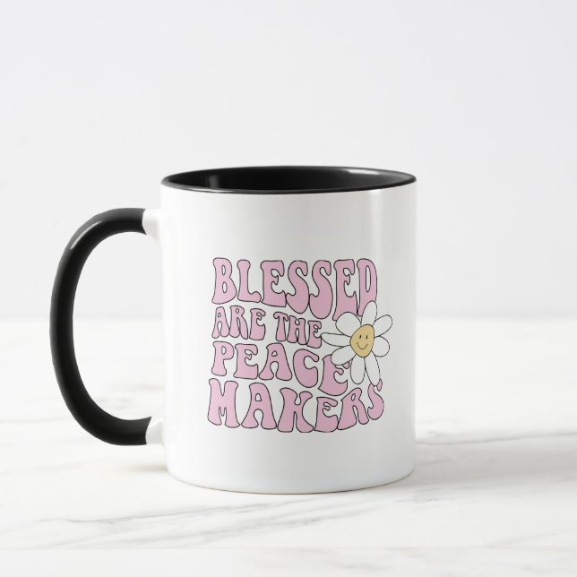 Mug Daisy et les artisans de la paix Slogan (Gauche)