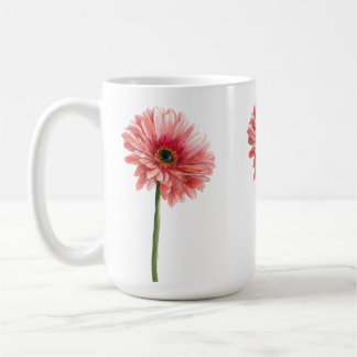 Mug DAISY FLOWER beautiful watercolor daisies pink