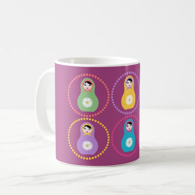 Mug Daisyflower Matryoshka (Devant gauche)