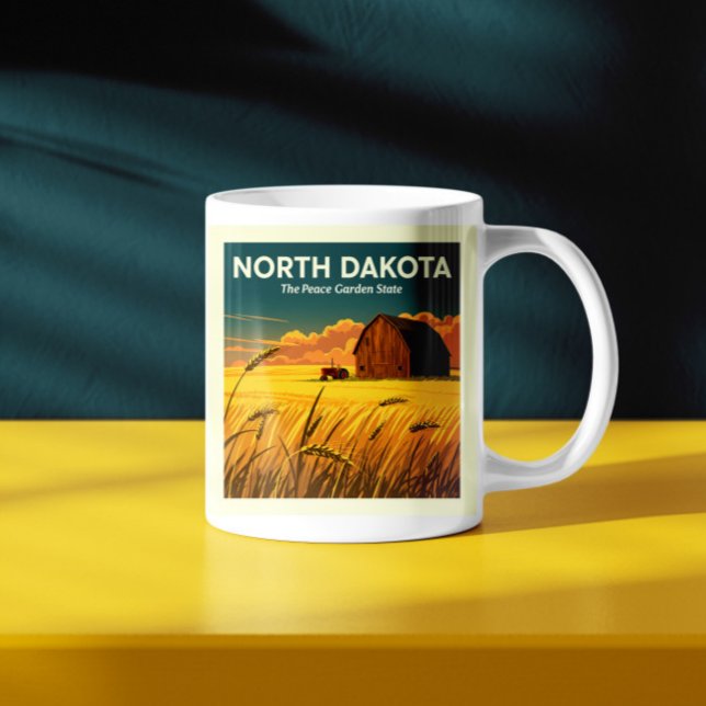 Mug Dakota du Nord vintage (Créateur téléchargé)