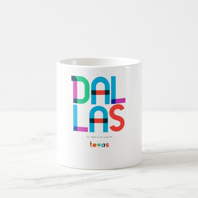 Mug Dallas Texas milieu du siècle, Art Pop, (Centre)