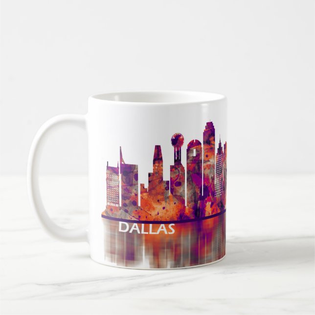 Mug Dallas Texas Skyline (Gauche)