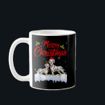 Mug Dalmatian Dog Christmas Lights Funny Hat Santa Xma<br><div class="desc">Dalmatian Dog Christmas Lights Funny A Dog</div>