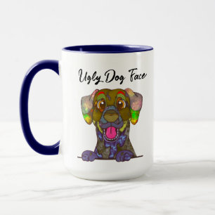 Mug Dalmatie laide chien visage muet