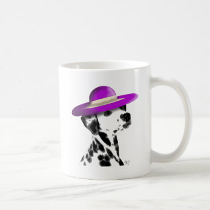 Mug Dalmatien Avec Casquette Violet Large Brimé