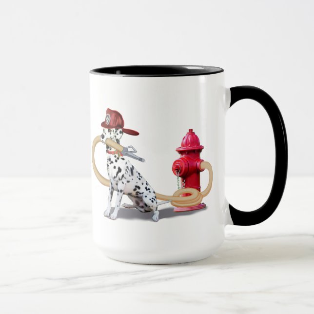 MUG DALMATIEN DE LUTTE CONTRE L'INCENDIE (Droite)