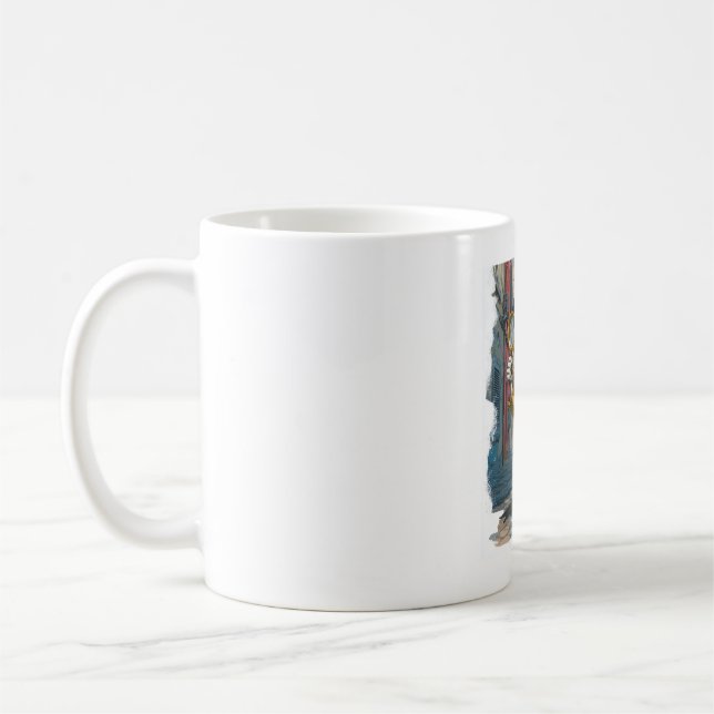 Mug Dalmatien détective - Chien résolveur de crimes (Gauche)