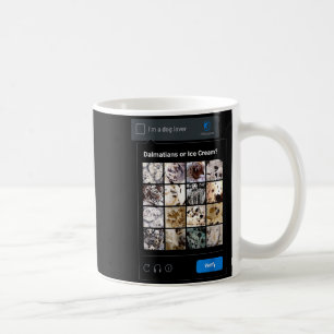 Mug Dalmatien drôle ou mème de glace Maman chien Papa