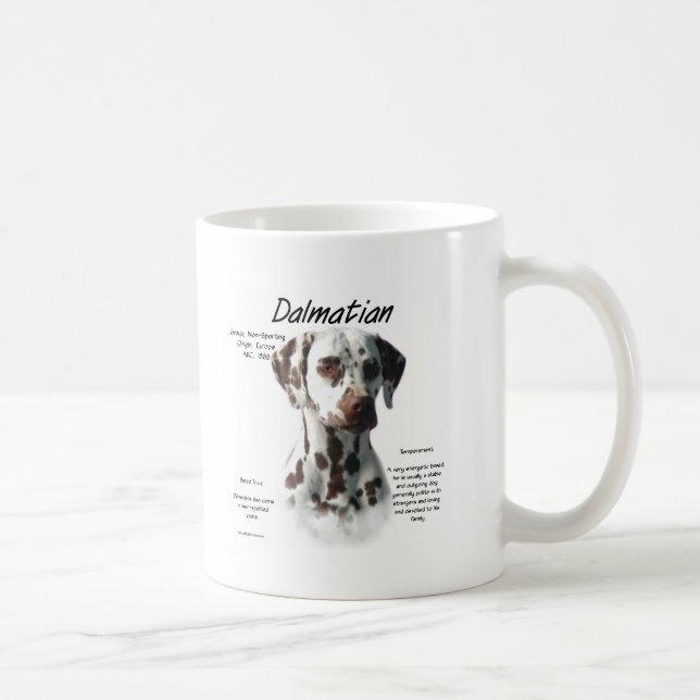 Mug Dalmatien (foie) Conception de l'histoire (Droite)