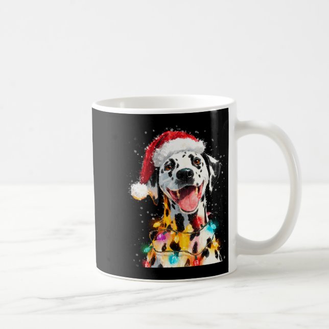 Mug Dalmatien Noël Femme Manches Longues  (Droite)