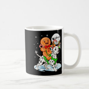 Mug Dalmatien Renne à cheval en pain d'épices Noël B