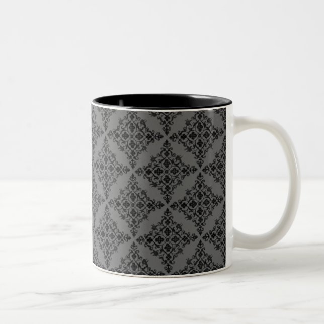 Mug Damas parfaitement poli, gris (Droit)