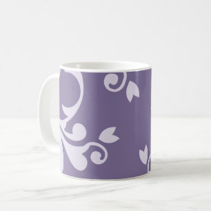 Mug Damask Patch, Purple Damask, Français Damask