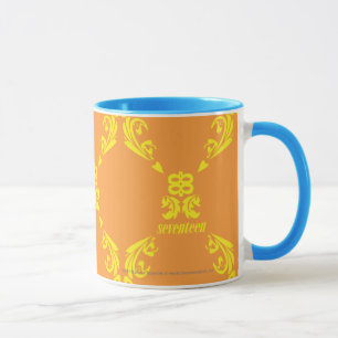Mug Damassé jaune-orange