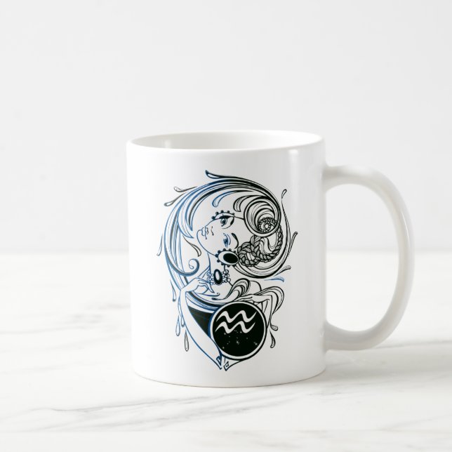 Mug Dame Art déco Aquarius (Droite)
