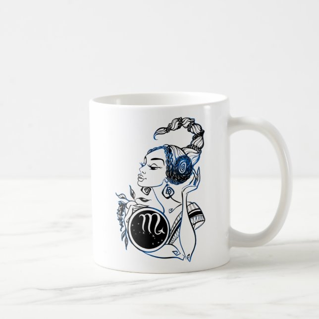 Mug Dame Art déco Scorpio (Droite)