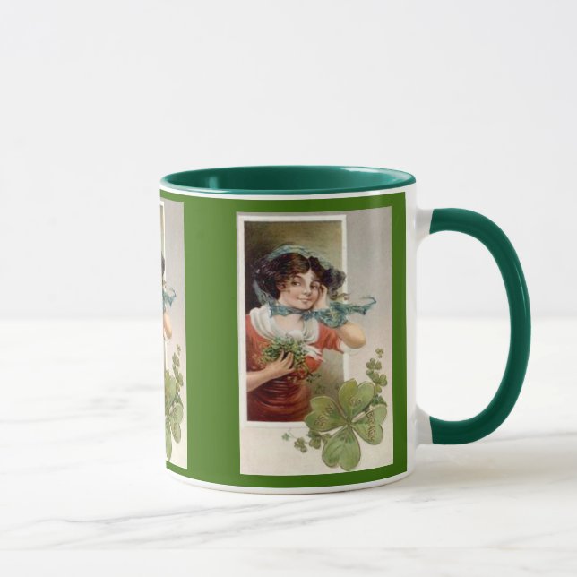Mug Dame avec Shamrocks (Droite)