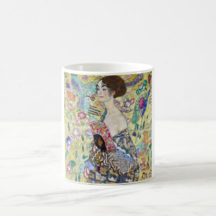 Mug Dame avec un ventilateur, Gustav Klimt