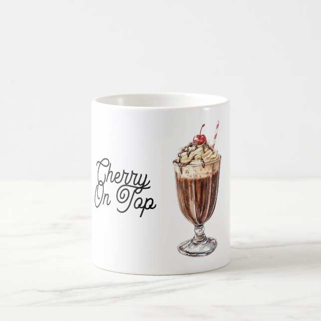 Mug Dame blanche Cerise sur le dessus (Centre)