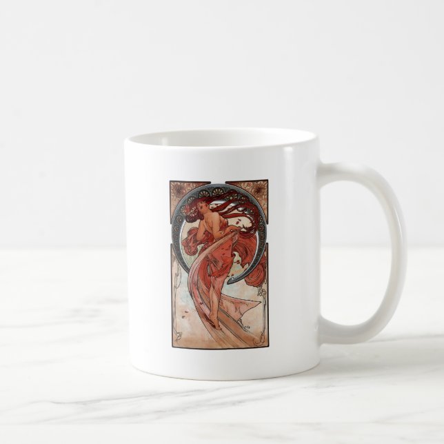 Mug Dame d'art déco de danse de Mucha (Droite)