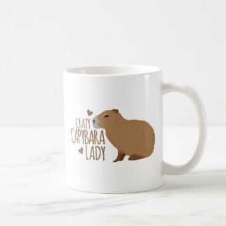 Mug dame de capybara folle