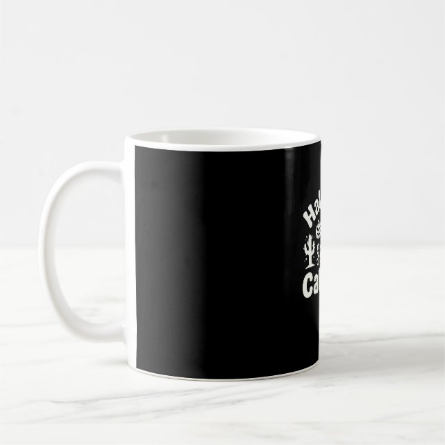 Mug Dame de chat effrayante Halloween_1 (Gauche)