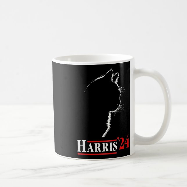 Mug Dame de chat pour Kamala Harris Président Biden 24 (Droite)
