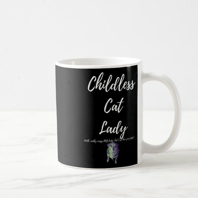 Mug Dame de chat sans enfants  (Droite)