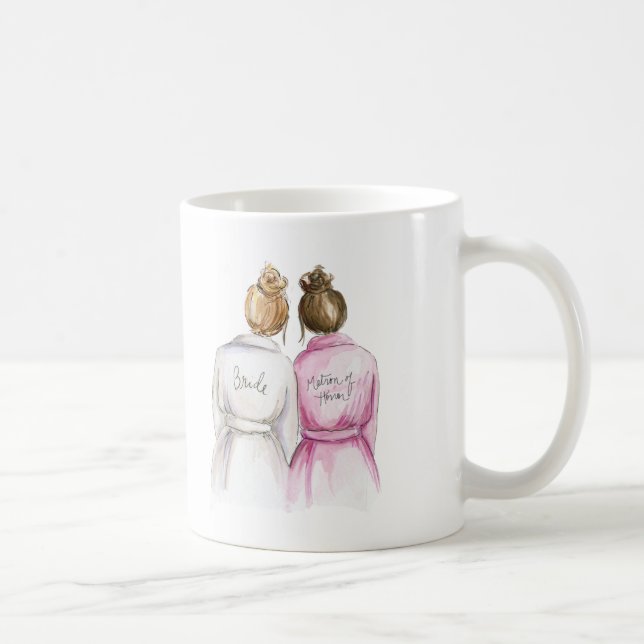 Mug Dame de honneur ? Domestique blonde foncée de (Droite)