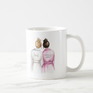 Mug Dame de honneur ? Infirmière foncée de Br de jeune