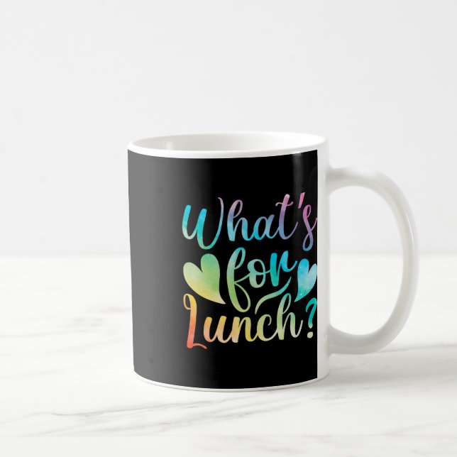 Mug Dame de la cantine Qu'est-ce que c'est pour le déj (Droite)