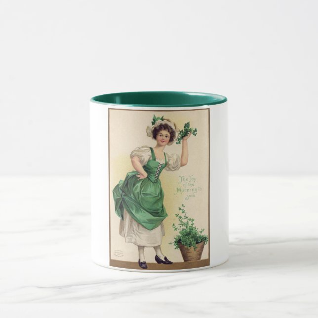 Mug Dame de la Saint Patrick, Vintage (Centre)