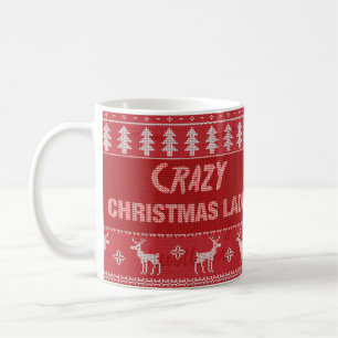 Mug Dame de Noël folle