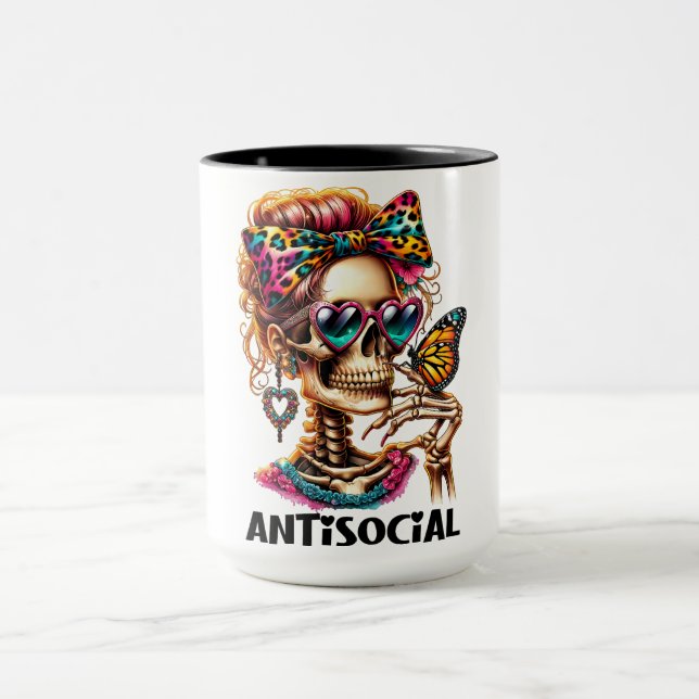 Mug Dame de squelette antisociale (Centre)