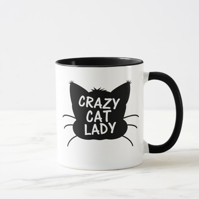 Mug Dame folle de chat (Droite)