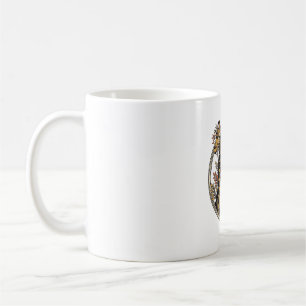 Mug Dame girafe folle design de chemise gravure vintag