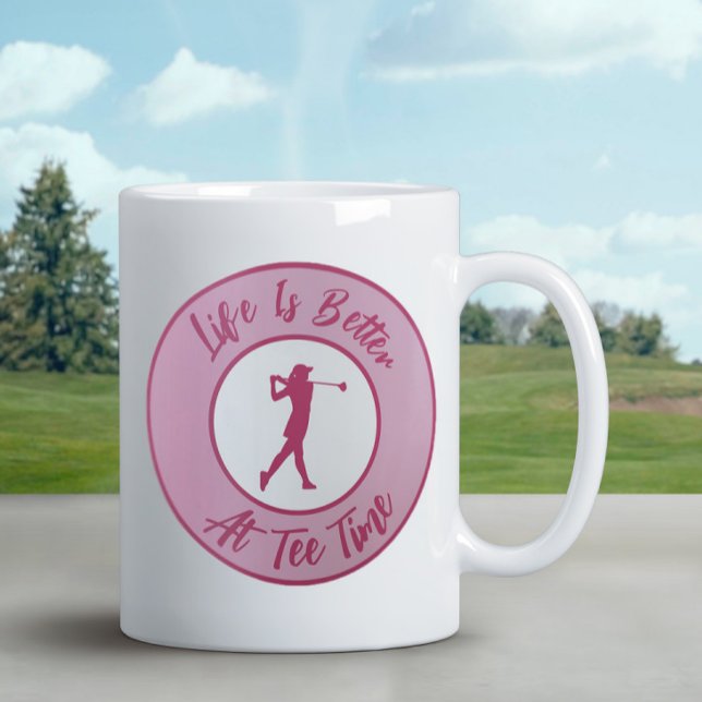 Mug Dame Golfeuse Heure de départ Humour sportif Jeu d (Créateur téléchargé)