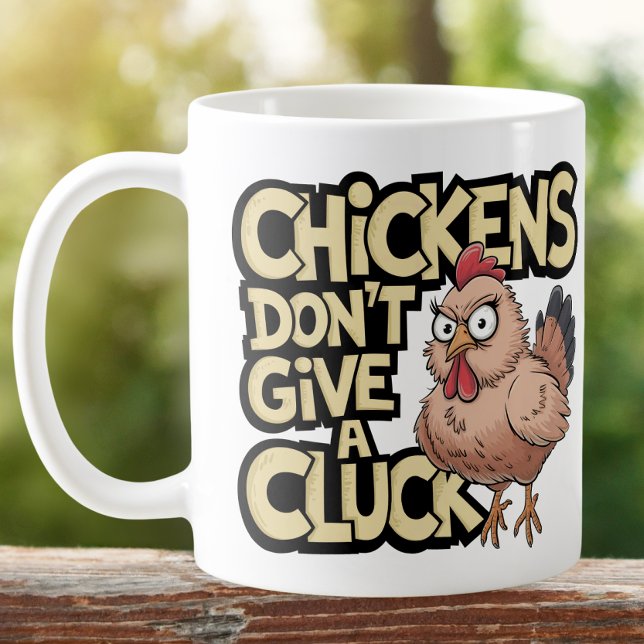 Mug Dame Poule Folle Antisociale Ferme Clac Clac (Créateur téléchargé)