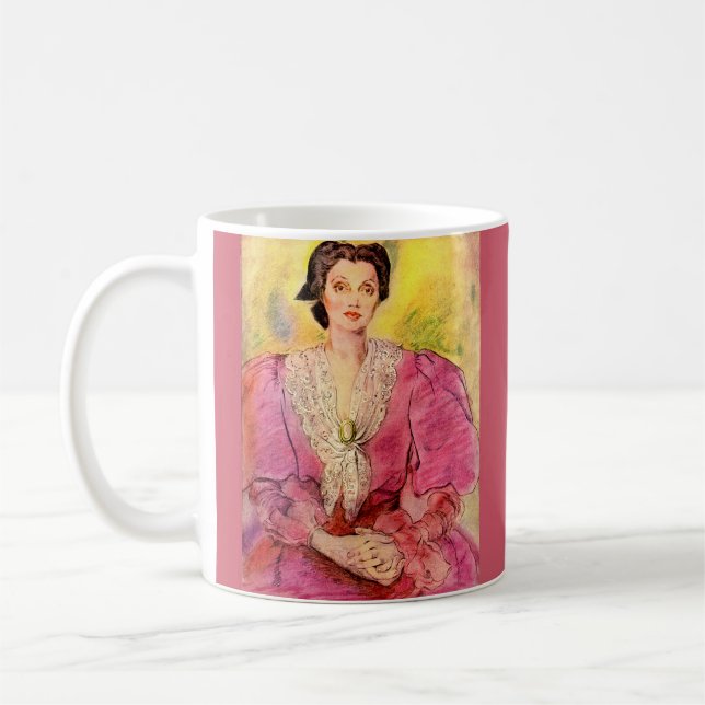Mug dame rose (Gauche)