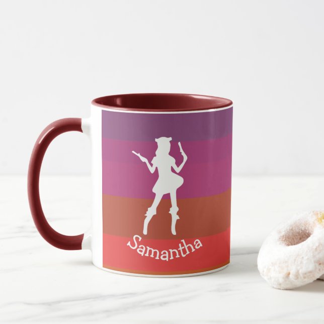 Mug dame swashbuckler Pirate Party (Avec donut)