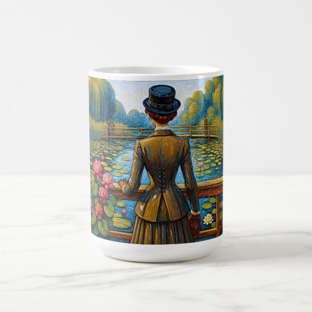 Mug Dame victorienne au bord de l'eau (Centre)