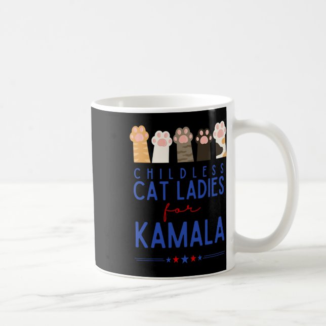 Mug Dames Chats sans Enfants Pour Kamala (Droite)